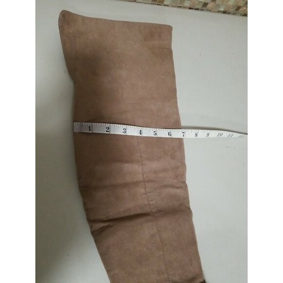 Womens Suede Knee High Boots Taupe Size 8 & 7.5  M warm fabric inside - Picture 11 of 11